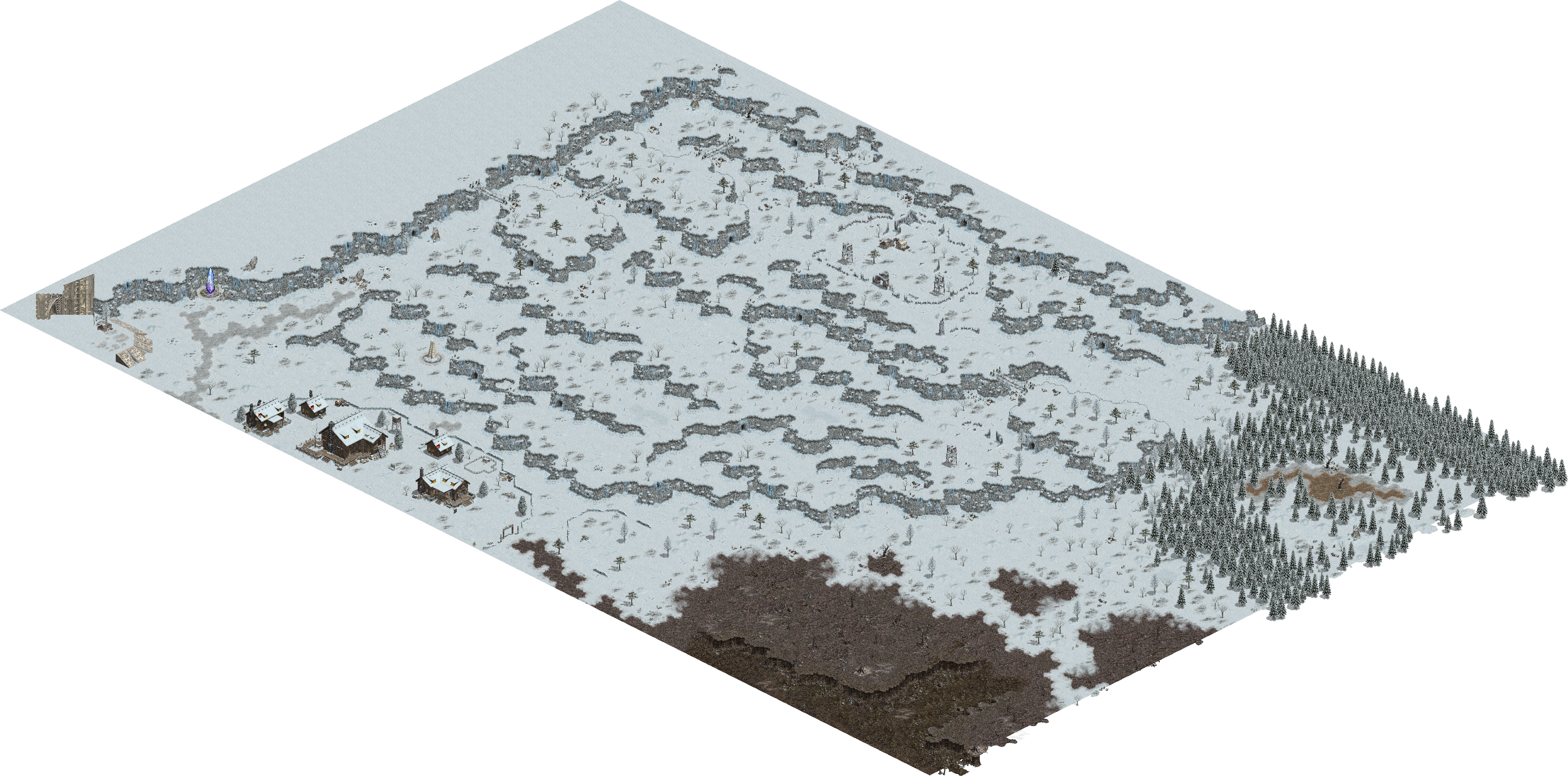 Oren Snow Wall map