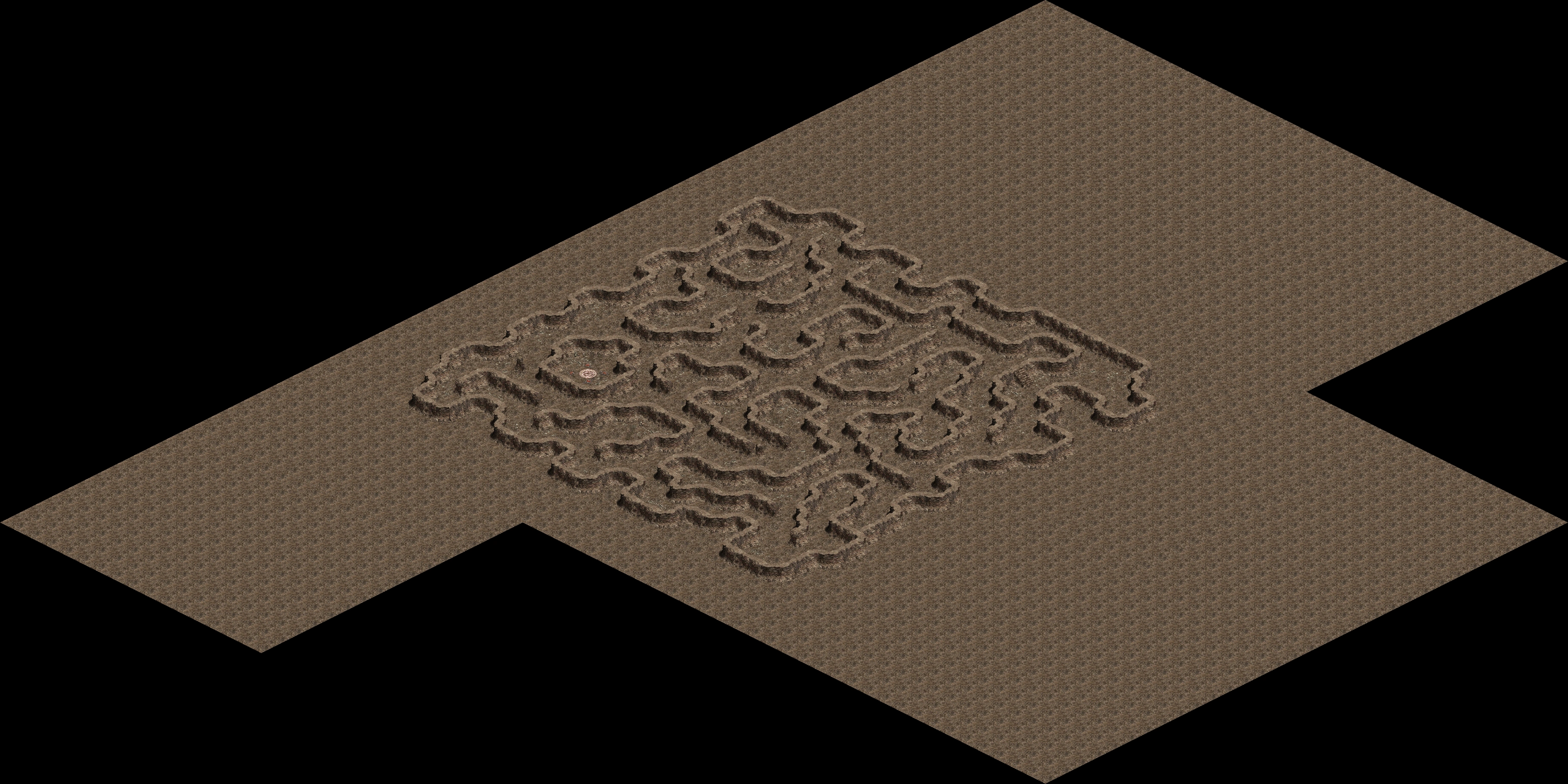 Silver Knight Training Cave 4f map