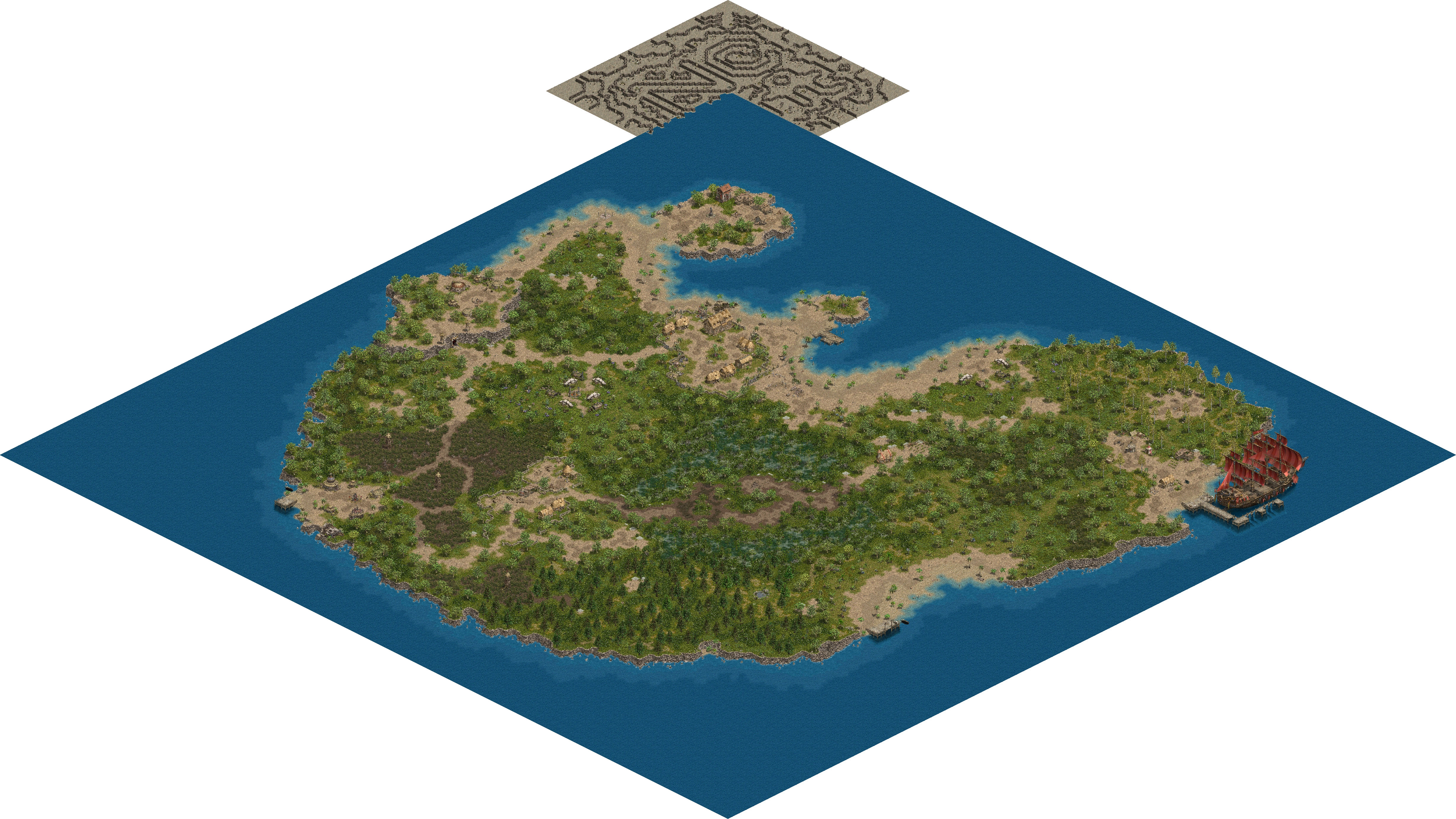 Talking Island (Field) map